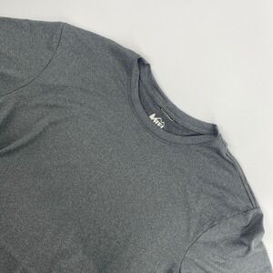 REI Co-op T Shirt Mens Large Gray Stretch Active Outdoors Camping Performance